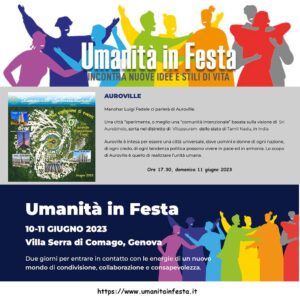 Umanità in Festa | Presentazione AVI Italia | 11 Giugno 2023 |  Ore 17:30 | Villa Serra di Comago | Genova